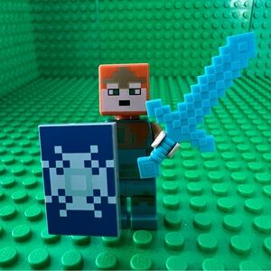 LEGO Minecraft Royal Warrior Minifigure min129 - 21186 The Ice Castle